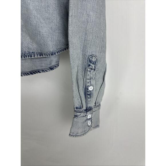 Rag And Bone Women’s Ultra Featherweight Beatrice Denim Shirt womens Size M - Picture 5 of 10
